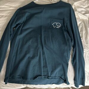 Dark green/blue Ivory Ella long sleeve shirt great condition